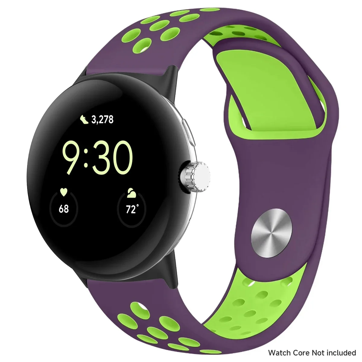 Breathable Silicone Sports Band for Google Pixel Watch - 41mm & 45mm Accessory Bracelet