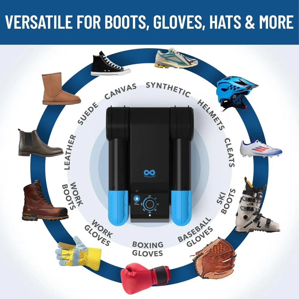 Foldable & Compact Boot Dryer & Boot Warmer with Timer, Fast 2-Hour Drying, Quiet Operation, Heavy-Duty Shoe Dryer–2 Tube Design 5
