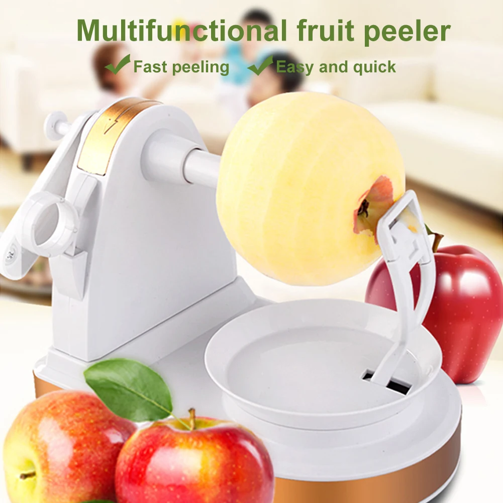 

Apple Peeler Multifunction Rotary Fruit Peeler Manual Peeling Machine with Orange Citrus Peeler Fruit Slicer Kitchen Tool