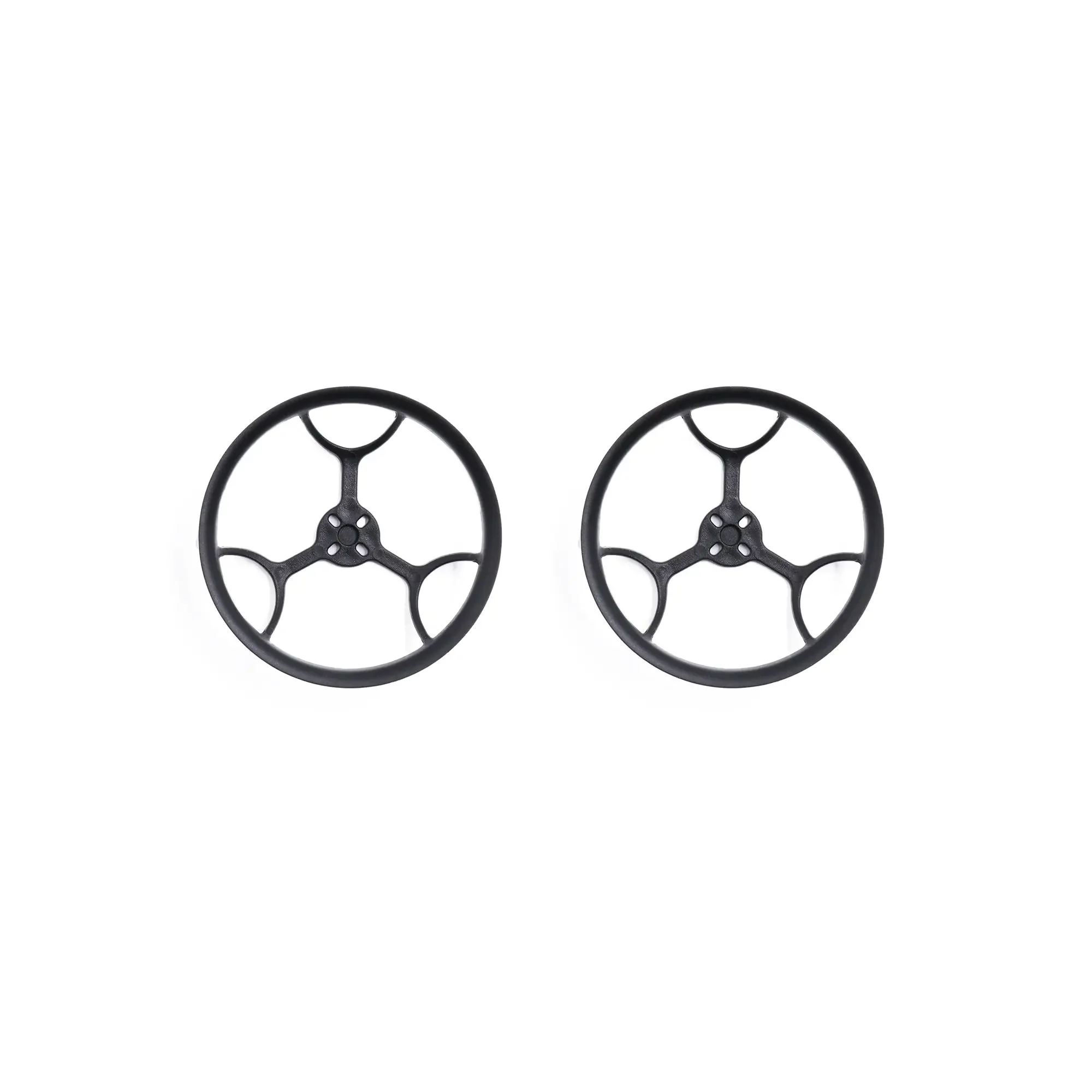 Détail des quatre protections d'hélices GEPRC GEP-CL25 V2 pour Cinelog25, avec leur forme arrondie et nervures.