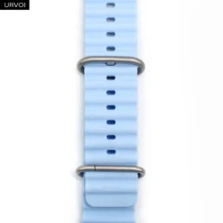 URVOI Ocean Silicone Sport Band with Black Buckle - 44 45 46 49mm (Sky blue TI)