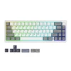 YUNZII AL68 Silver Wireless Custom Mechanical Keyboard, QMK/VIA Aluminum Keyboard, Hot Swap Gasket Gaming Keyboard with Knob 1