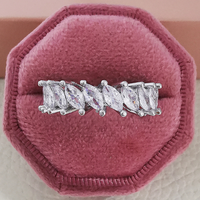 Wedding Band Eternity Ring For Women Big Gift For Ladies Love Wholesale Lots Bulk Jewelry R5578