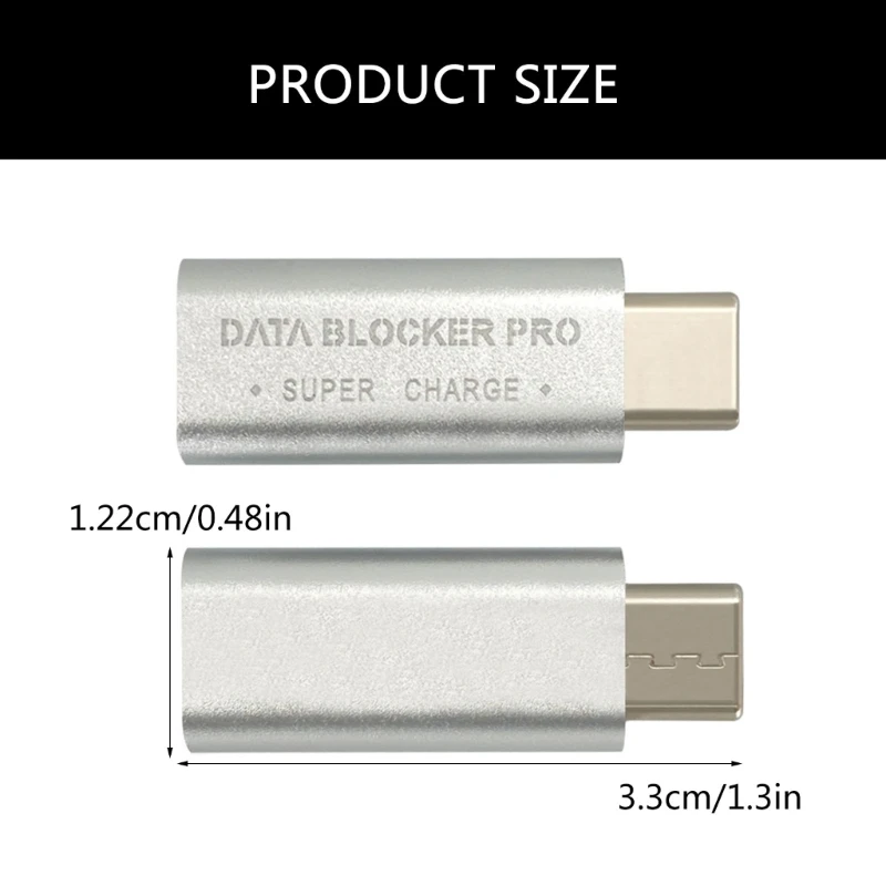 USB C Charging Connectors No Data Syncing Quick Charging USB Data Blocker