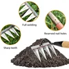 Weeding Hoe Iron Rake Garden Rake Metal Carbon Steel Tooth Nail Rake Weeding Loose Soil Agricultural Tool for Sturdy Dethatching 2