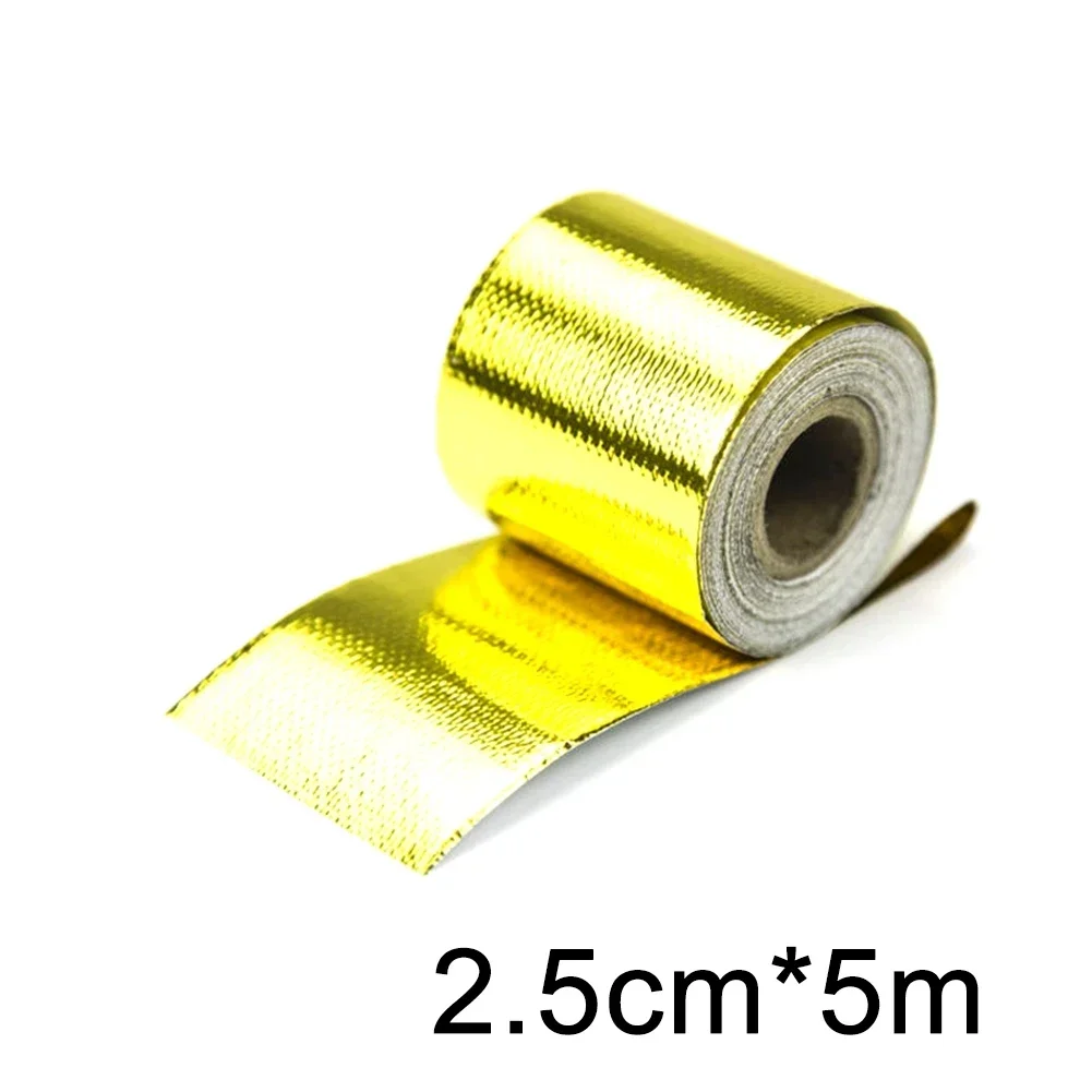 Car Exhaust Wrap Thermal Installation Heat Insulation Tape Roll High Temperature Resistance Note Number Easy Installation