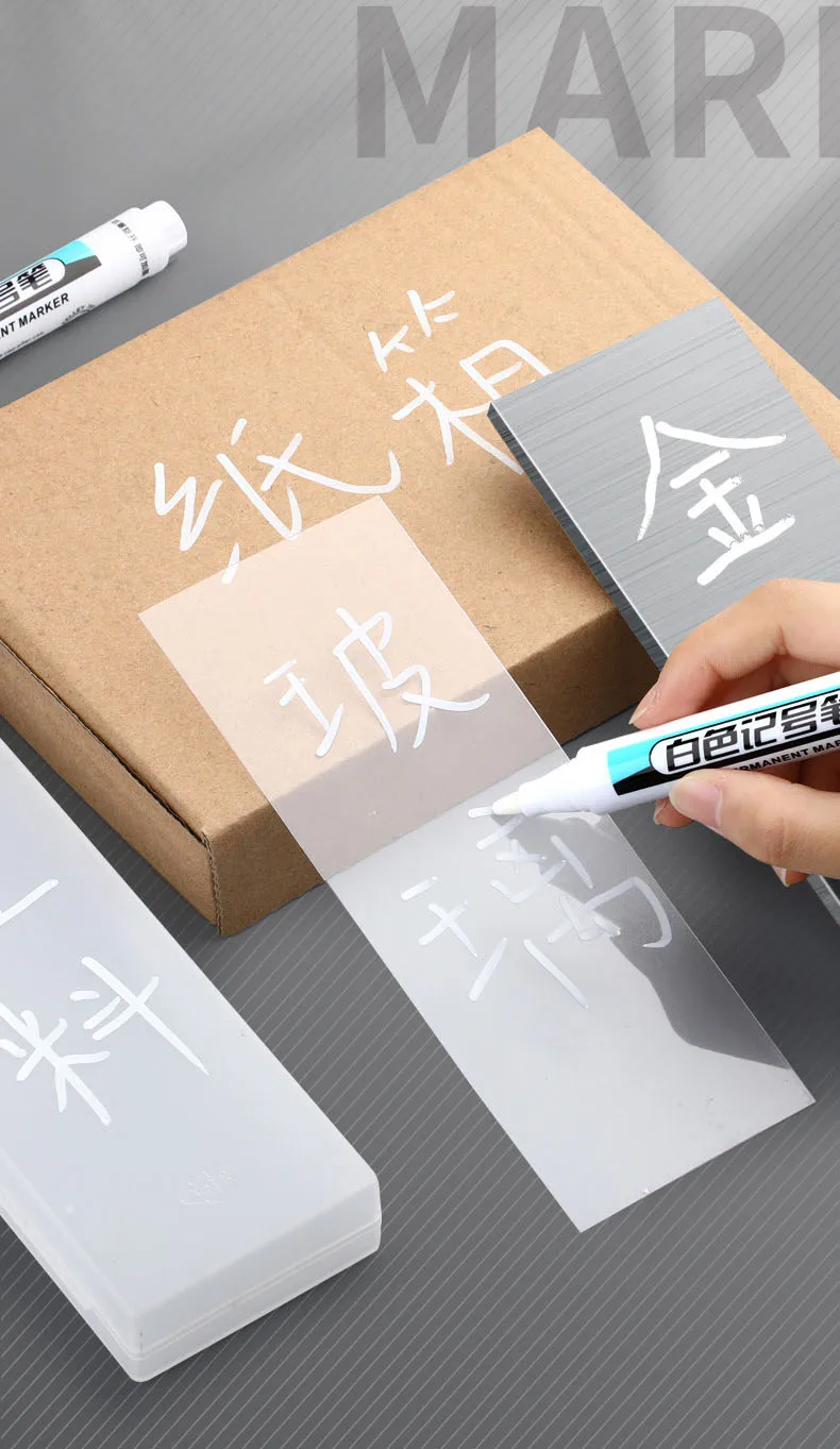 Using White Marker Pen on glass