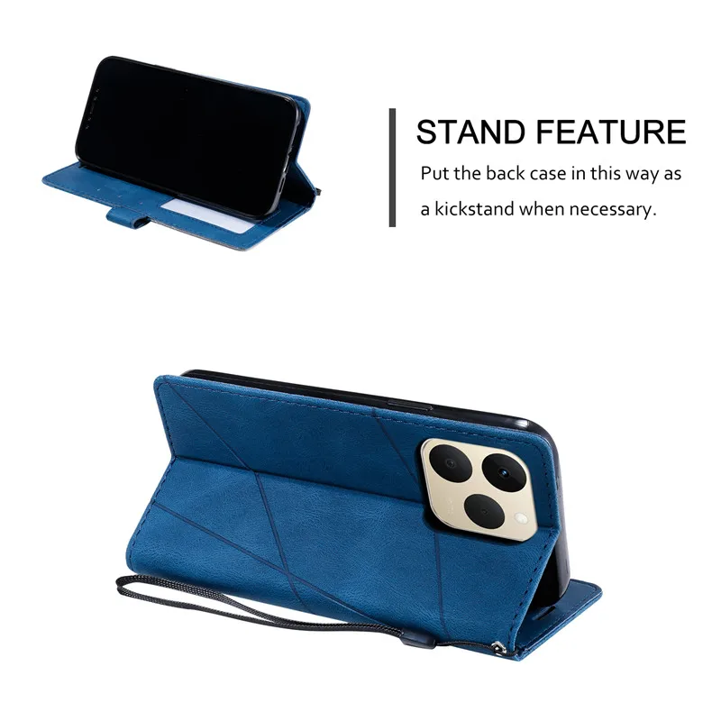 Leather Magnetic Wallet Flip Phone Case - Premium Protective Cover and Bag