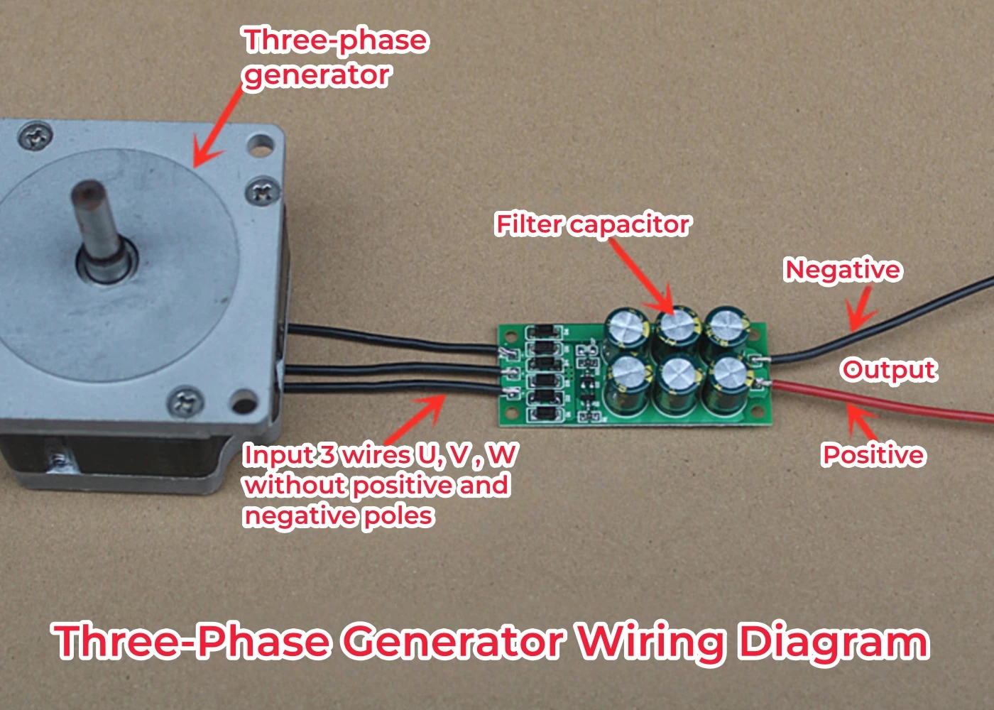 Three-Phase Rectifier Bridge Small Generator Rectifier Board Brushless Brush DC Generator Filter Board diode bridge rectifier rectifier diodes electrical rectifier diodes