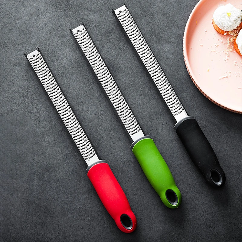 Cheese Grater & Lemon Zester with Protect Cover-Stainless Steel Kitchen Grater Slicer with Non-Slip Handle, Dishwasher Safe cheese grater cheese slicer lemon zester grater kitchen grater