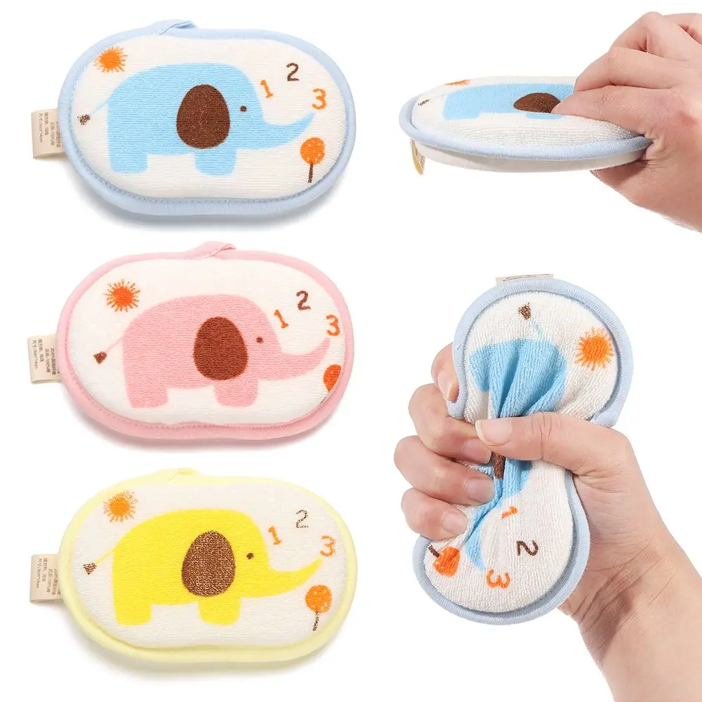 1PC Elephant Pattern Bath Sponge Comfortable Soft Towel Infant Children Rub Baby Rubbing Body Wash Sponge Bathroom Accessories 3
