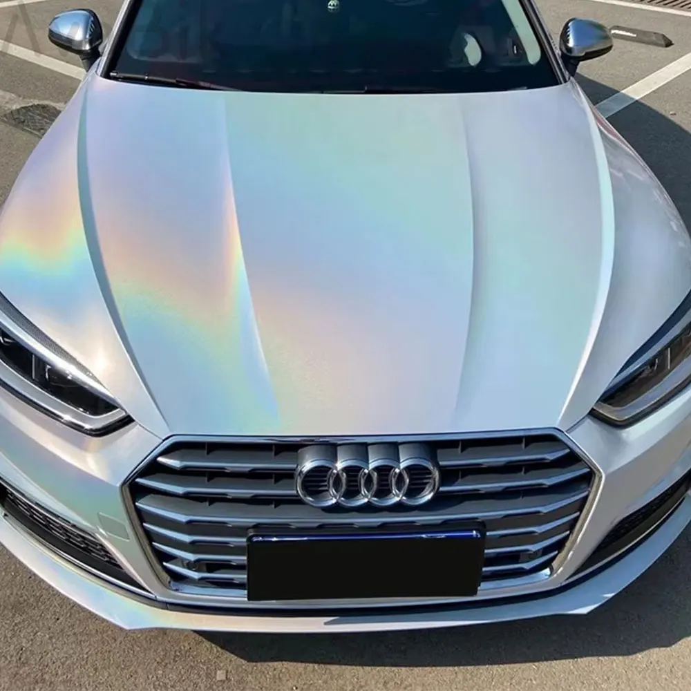 Psychedelic Rainbow Chrome Vinyl Wrap
