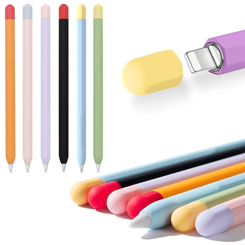 

Стилус 2, силиконовый чехол для Apple Pencil, противоскользящий стилус, защитный чехол для iPad Pen 2