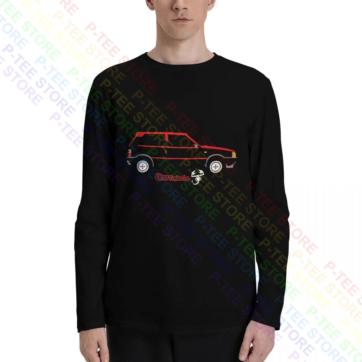 Fiat Uno Turbo Ie T-Shirt Manica Lunga T-Shirt Tee Pop Retro Novità Di Alta Qualità