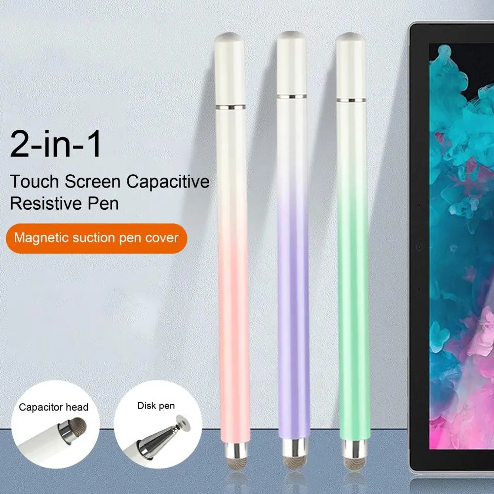 

Useful Capacitive Pen Smooth All Touch Screen Capacitive Stylus Pencil Comfortable Grip Metal Stylus Pencil School Supplies