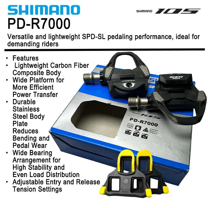 시마노 PD-R540 R550 105 R7000 R8000 SPD-SL 로드 바이크 페달 카본 (SM-SH11 클릿 포함) 자전거 액세서리 자전거 페달