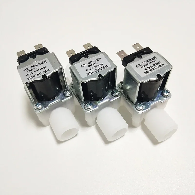 정상 폐쇄 솔레노이드 밸브 물 제어 밸브 컨트롤러 스위치, AC 220V, DC12V, DC24V, 1/2 \