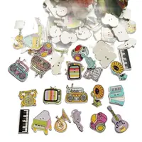 50pcs Mixed Musical Instruments 2 Holes Natural Wooden Buttons Decorative Scrapbooking Sewing Accessories For Craft 1