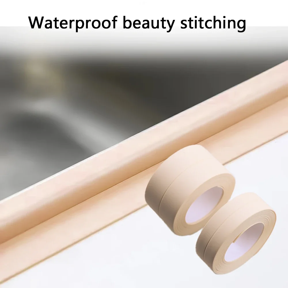 Description Picture 4 of item1m/3.2m PVC Waterproof Sealing Tape for Bathroom Sink, Shower, Bathtub and Toilet - Self Adhesive Wall Sticker