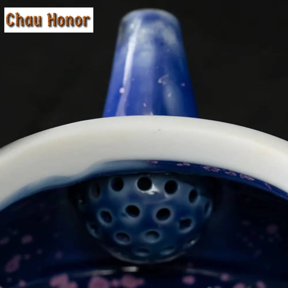 Handmade 999 Gilded Silver Tea Tureen High End Relief Non Hot Tea Bowl Chinese Tea Brewing Kettle Kung Fu Teaware Utensil Gifts