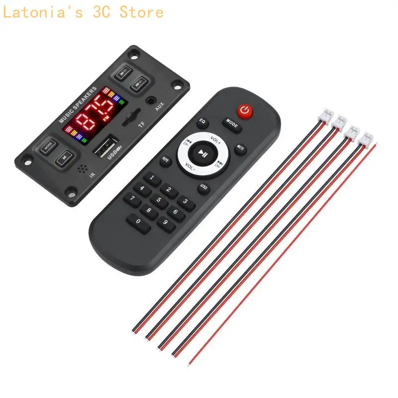 Mp3 플레이어 2x60W 전력 증폭기 7V-24V 호환 디코더 보드 오디오 모듈 USB FM 라디오 AUX 플레이어 X3UB