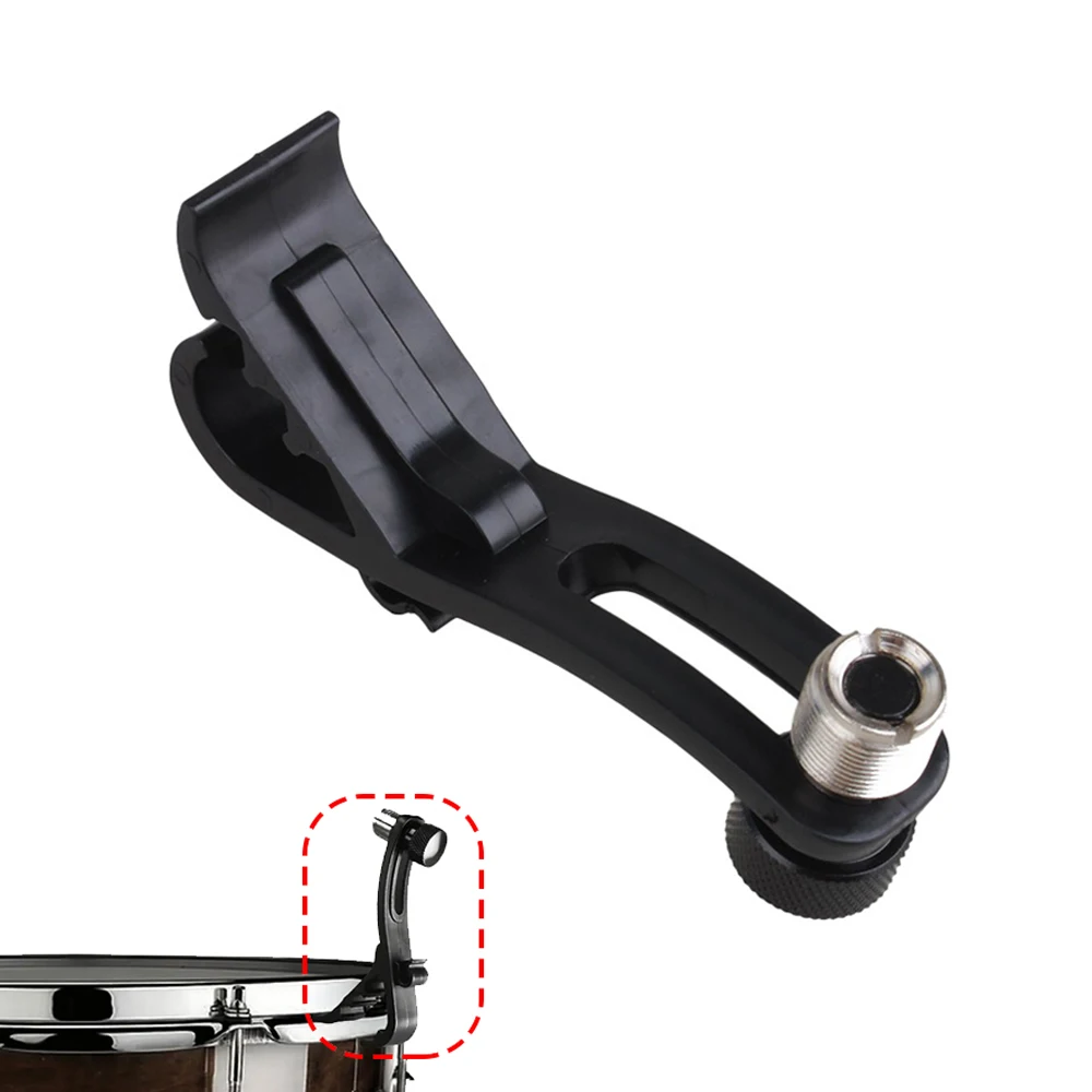 Drum Microphone Clip Holder Height Adjustable Mic Clip Stand Drum Rim Mount Clamp Groove Gear Shock
