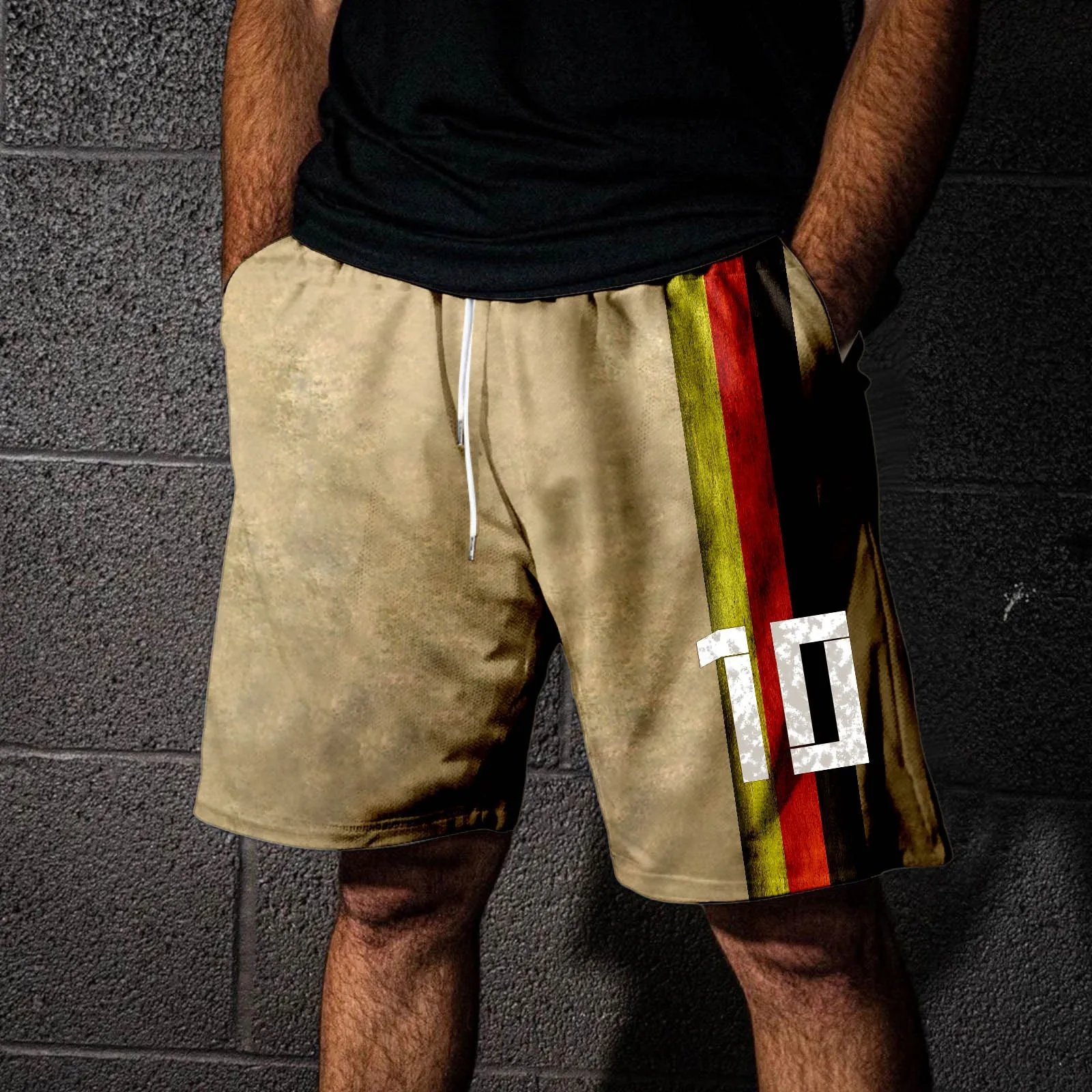 German Fan Men's Printed Sweatpants Shorts