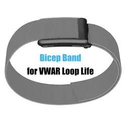 Adjustable Nylon Bicep Band - Soft, Durable, Replacement Strap (Gray)
