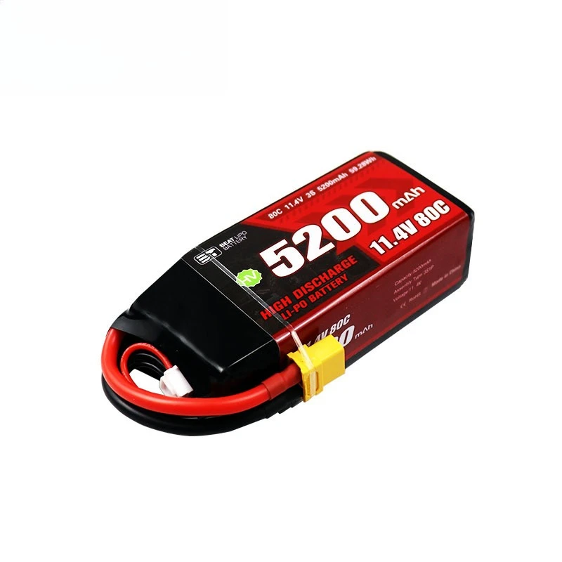 Batterie LiPo 3S 5200mAh 11.4V 80C Shorty Pack RC