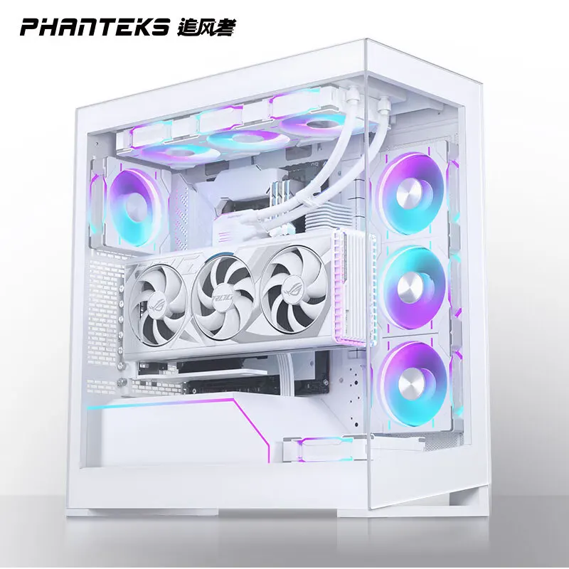 PHANTEKS NV5 column-free side-view mid-tower PC case with dual 360 degree  water cooling and independent power supply compartment - AliExpress