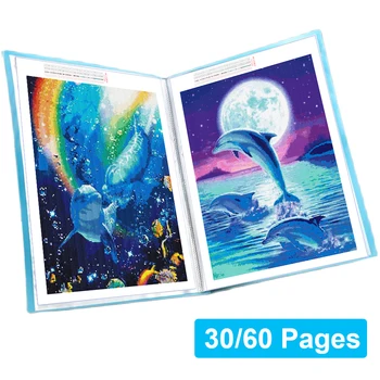 A2 Drawing Presentation Book 20 Transparent Pockets 4K Display Book Fancy  Candy Color573*425mm(22.56*16.73) (1PC)