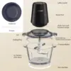 Food Processor Electric Meat Grinder 500W Food Chopper 2 Speed for Vegetable Kitchen Cutter Medium Super Chopping Grinding 5