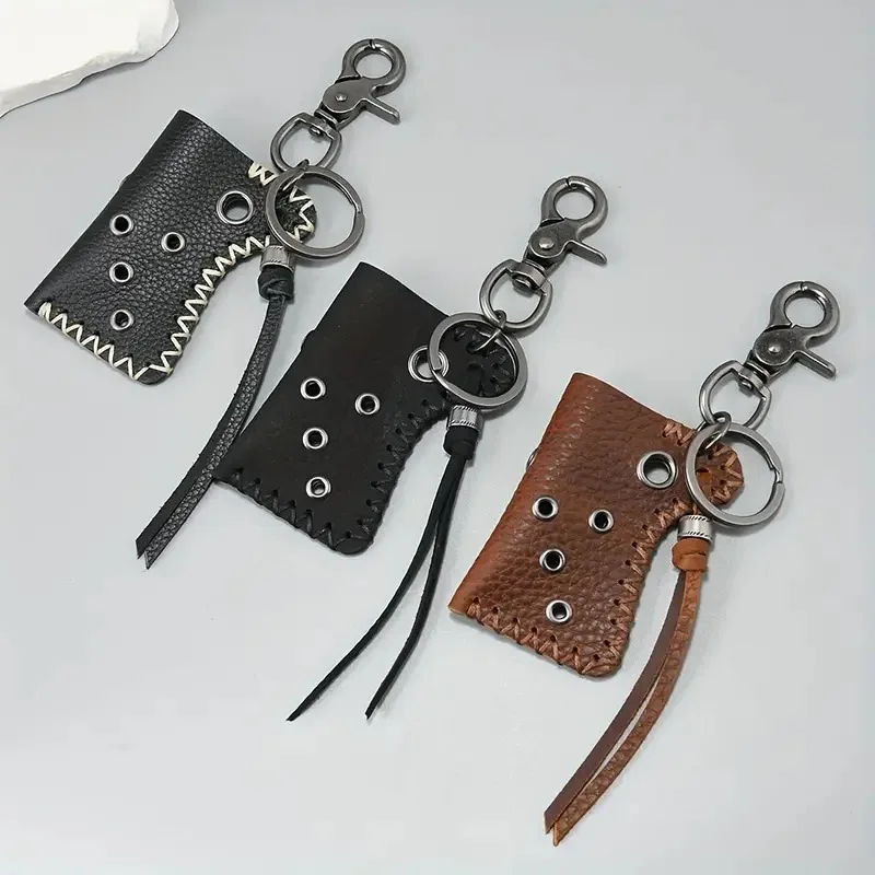 Creative personalized lighter PU leather case Retro street lighter leather case Waist bag accessory