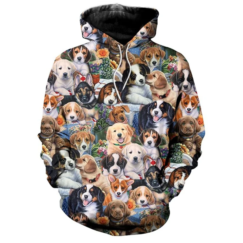 

Animal Dog Pattern Printing Hoodie 2023 Year New 3D Series S-3XL Large Size Hoodie Teen Man Women Fashion Casual Pullover