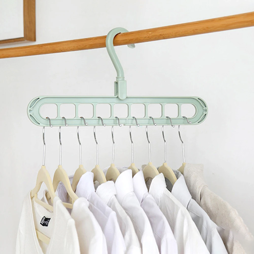 9 Hole Adjustable Magic Clothes Hangers Space Saving Metal Clothes Rack  Multi-functional Wardrobe Storage Organize Hanger Holder - AliExpress