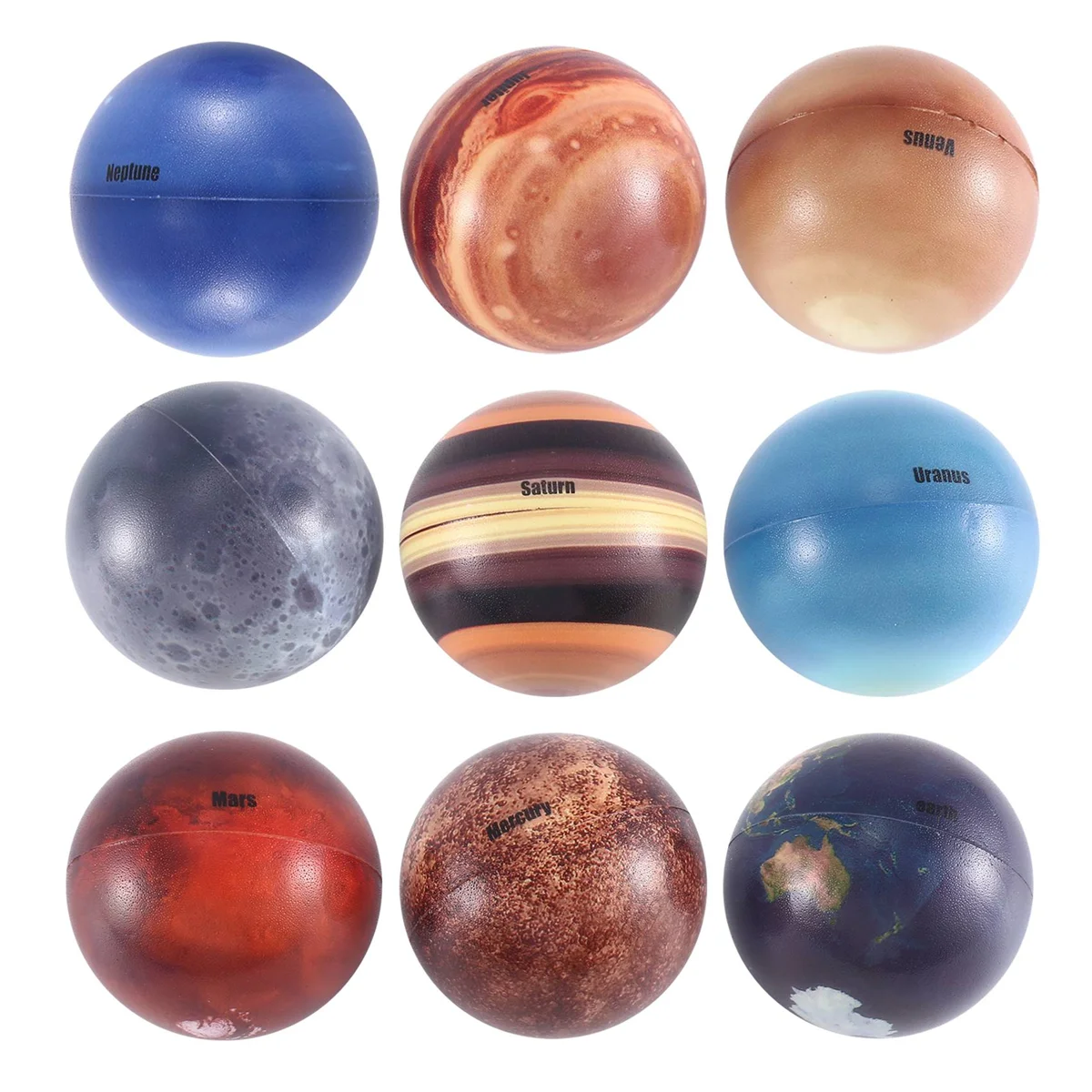 Sistema Solare Palle Antistress Anti Stress Ball Pianeti Per Bambini Sistema Solare Giocattoli Modello Planet Balls Giocattolo Educativo