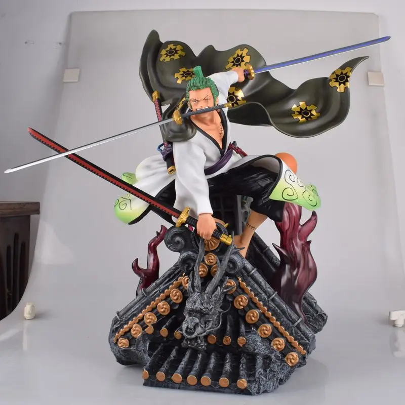 

Anime One Piece Roronoa Zoro GT Kimono PVC Action Figure Collectible Model Doll Toy 42cm