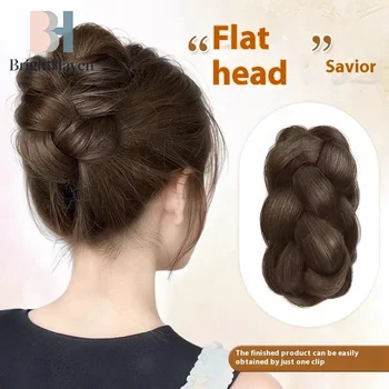 Fermagli per capelli per parrucche, trecce sintetiche, chignon naturale, capelli voluminosi per donna, uso quotidiano, per feste, accessori per capelli B.H.