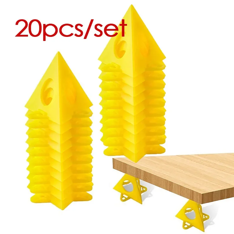 

20pcs Woodworking Paint Rack Triangle Paint Pads Feet for Woodworking Mini Paint Stands Tool Paint Spraying Bracket Accessories