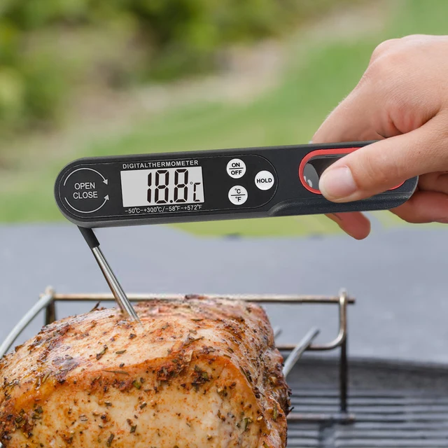 Digitális Húshőmérő Pontos Élelmiszer -Hőmérő Konyhai Főzési Hőmérő Cukorka Grillezés Bbq - Image 3