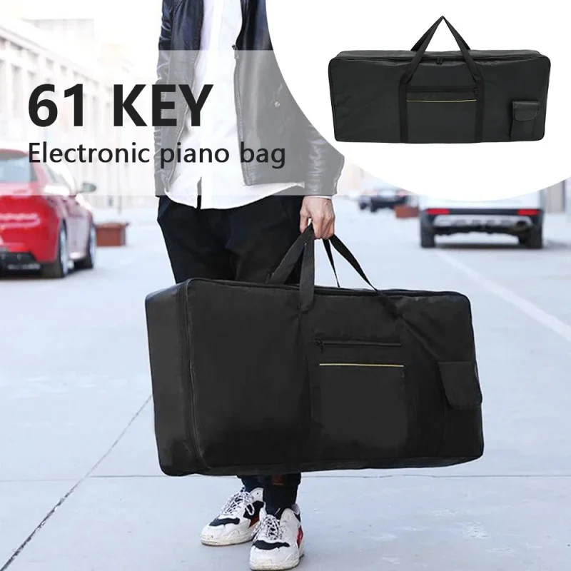 GoodTop 61 Key Instrument Keyboard Bag Waterproof Durable Anti Shock Electronic Piano Case Portable Electronic Organ Bag