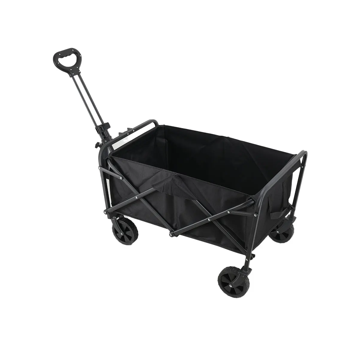 Zusammenklappbarer, zusammenklappbarer Mehrzweck-Strandwagen, robuster, zusammenklappbarer Wagen mit großer Kapazität, Outdoor-Trolley, tragbarer Campingwagen-Tisch – Detail 19