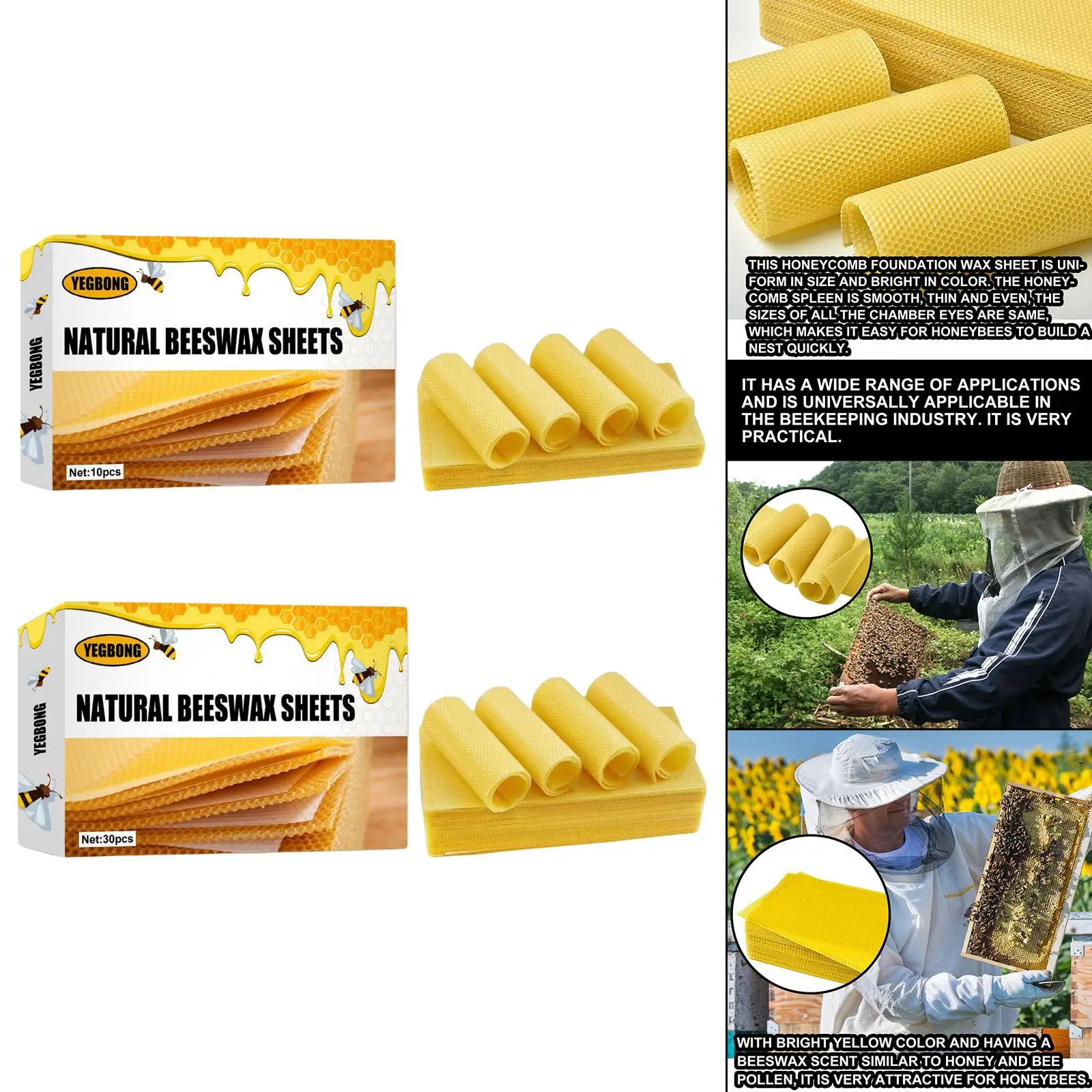 Beeswax Sheets Beekeeping Tool Beekeeping Foundation Sheets Beeswax for