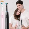 Intelligent Electric Toothbrush for Adult Rotating Whitening Teeth Cleaner Waterproof Electric Tooth Brush for Couple Set 1