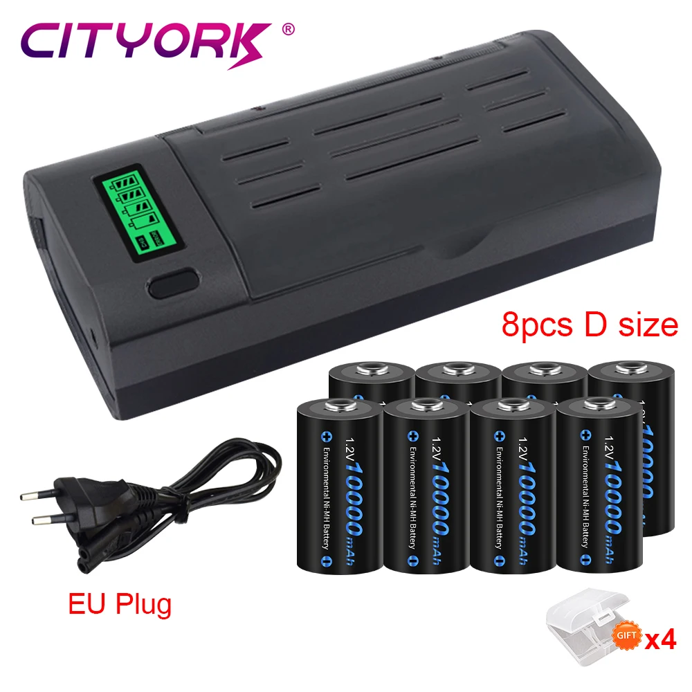 CITYORK12VLR20DSizeRechargeableBattery10000mAhTypeDR20NIMH