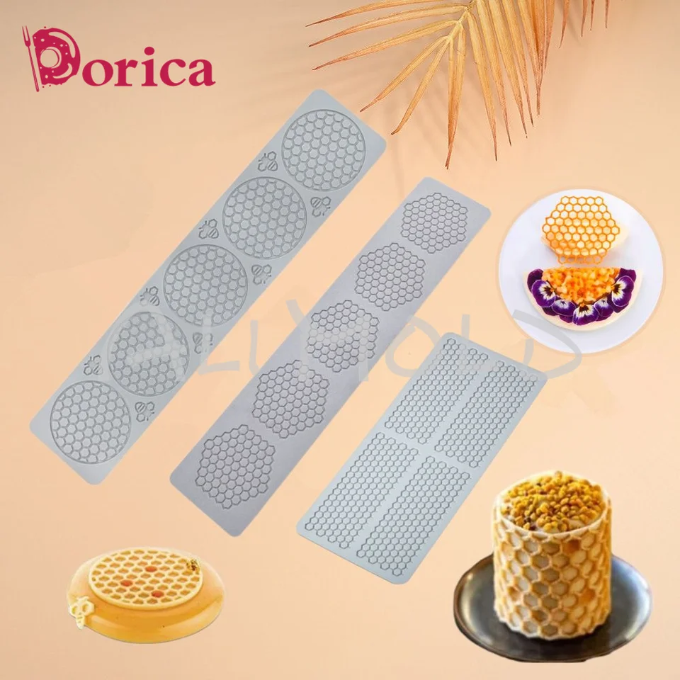 Lot De 2 Moules En Silicone En Forme D'abeille Pour La Pâtisserie, Moule En Nid D'abeille Avec Ruche Creuse 3D, Moule à Bonbons, Fondant Pour Sucre, Cupcakes, Gâteaux, Décorations Au Chocolat