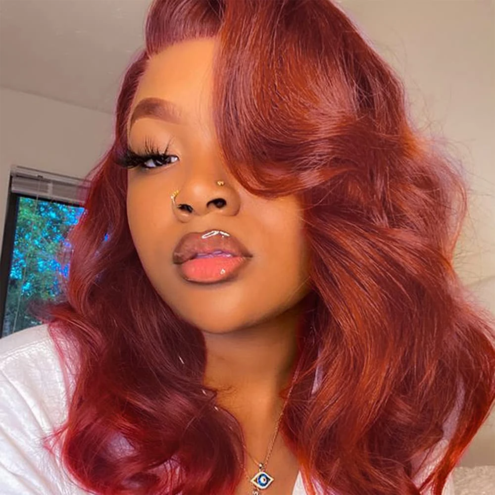 

14inch Part Lace Wig Bouncy Curly Hair Pre-Plucked Short Bob Wig Loose Wave Human Hair Wigs for Women Transparent Lace Front Wig