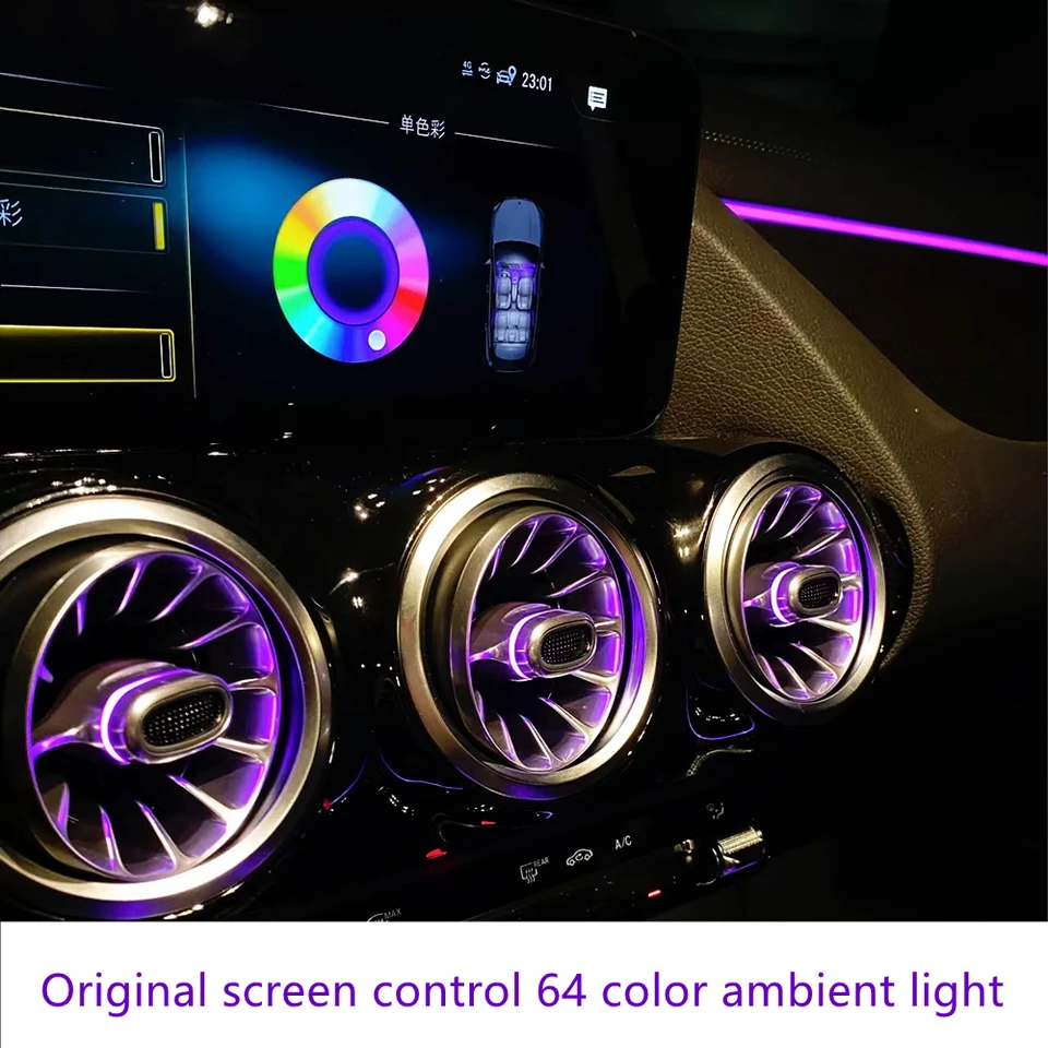 LEDライト,64色,アンビエントライト,メルセデスベンツgla glb w247