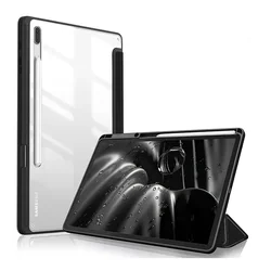 Universal Tablet Case with Pencil Holder - Premium Protection for 11 to 12.4 Tablets, High-Quality Cover for 2023 Models (Black)