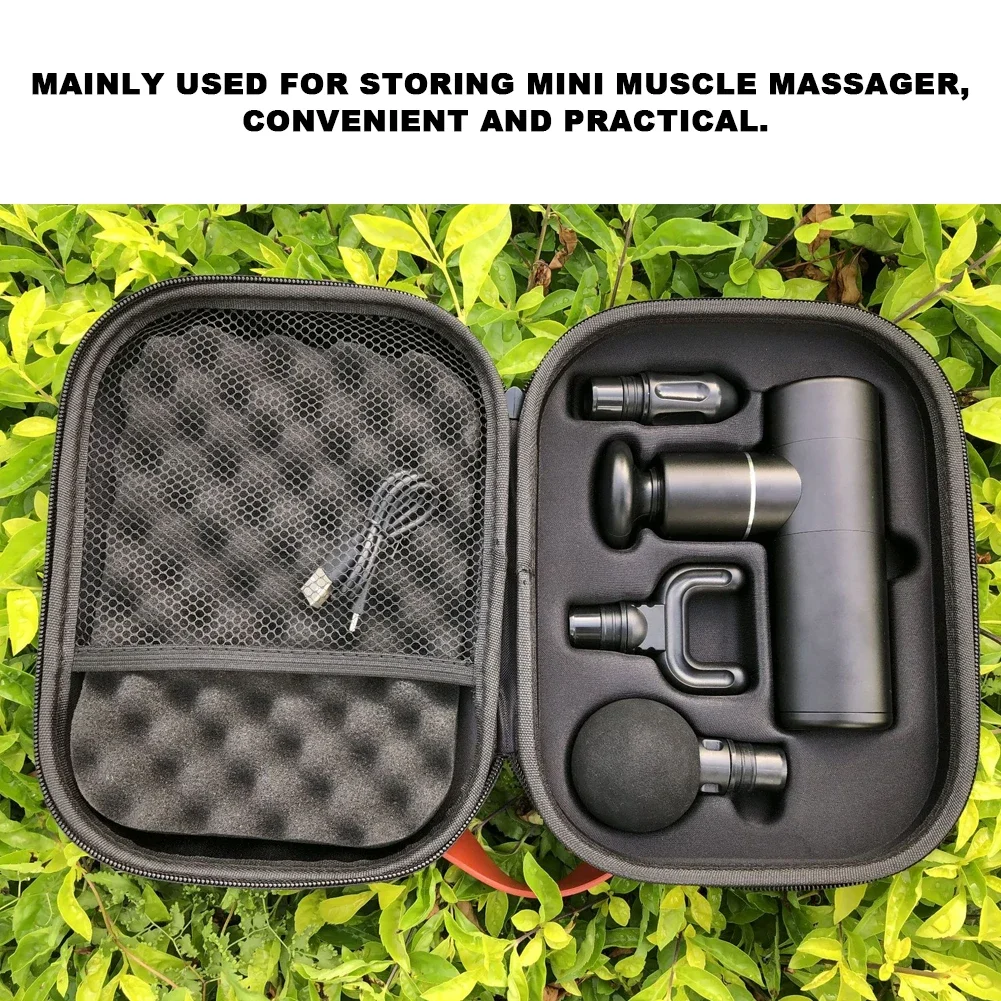 

EVA Mini Muscle Massager Storage Bag Shockproof Portable Massage Device Case Box Body Massage Tool Box Portable Fascia Gun Box